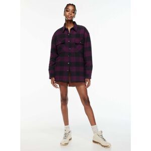 ✨Aritzia Tna Prospect Shirt Purple Sz 2 Jacket✨